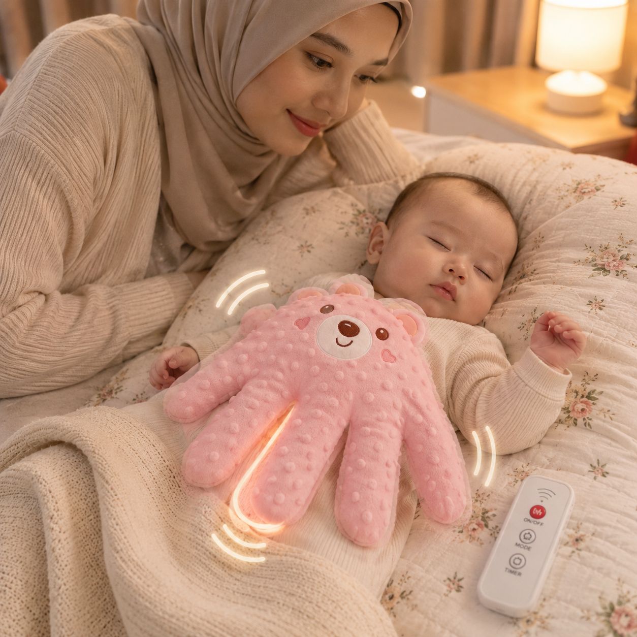 Baby Auto Patting Pillow Lifestyle